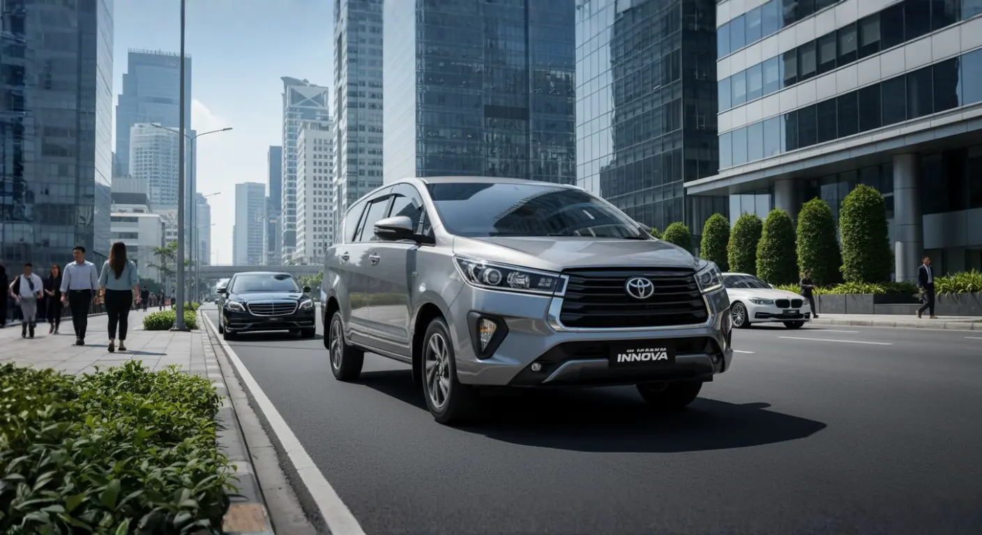 sewa Innova Reborn bulanan dengan driver